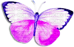 soave deco butterfly scrap pink purple - Free PNG