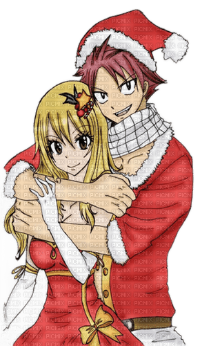 loly33 manga couple noël - PNG gratuit
