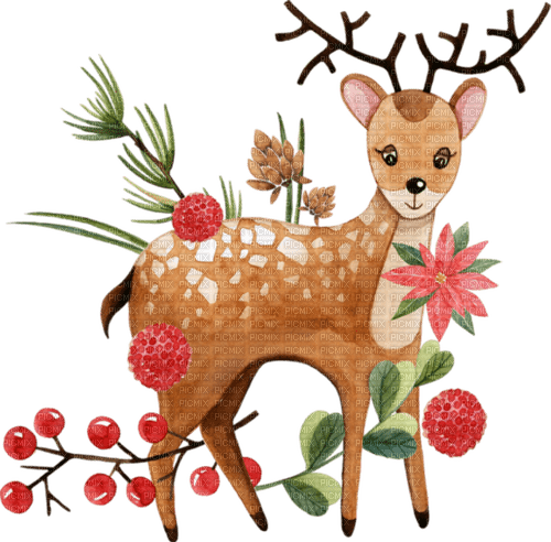 christmas deer by nataliplus - nemokama png