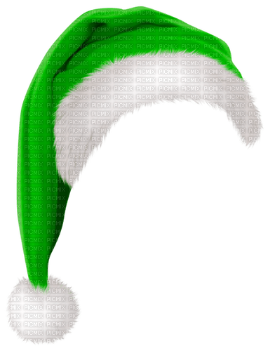 Christmas.Hat.White.Green - zdarma png
