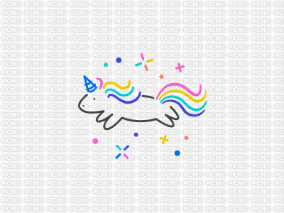 Unicorno dannydunny - Animovaný GIF zadarmo