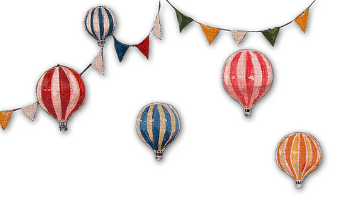 ✶ Hot Air Balloons {by Merishy} ✶ - png ฟรี