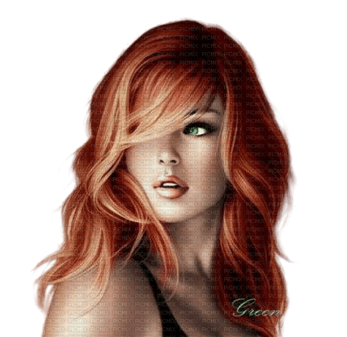 femme rousse - 無料png