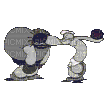 Popeye VS Brutus - GIF animado grátis
