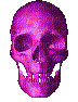 Emo rainbow skull - Bezmaksas animēts GIF
