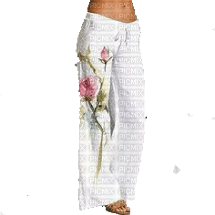 floral pants - Free animated GIF