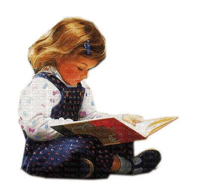 Kaz_Creations Baby Enfant Child Girl Book - gratis png