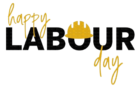Happy Labour Day.Text.Victoriabea - besplatni png