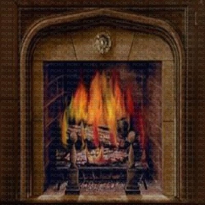 Kaz_Creations Backgrounds Background Fireplace Fire - png grátis