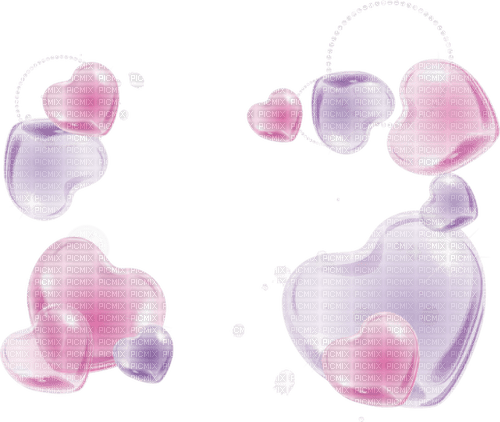 Heart bubbles - ücretsiz png