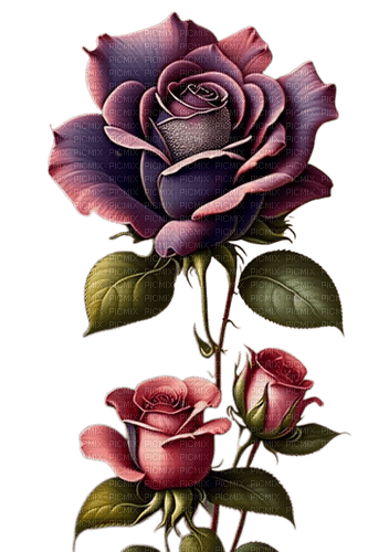 roses vintage - darmowe png