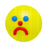 sad face - GIF animado gratis