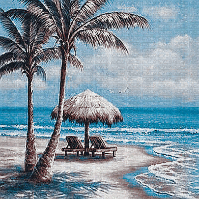 soave background summer animated beach  blue brown - Бесплатни анимирани ГИФ