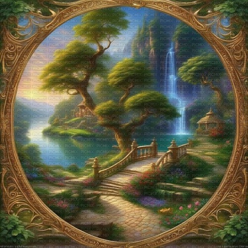 Background fantasy, landscape - png gratis