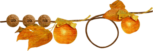 kikkapink autumn border apple button - darmowe png