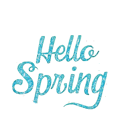 hello spring - GIF animado gratis