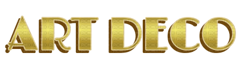 Art Deco Text Gold - Bogusia - kostenlos png