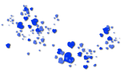 Blue Hearts - PNG gratuit