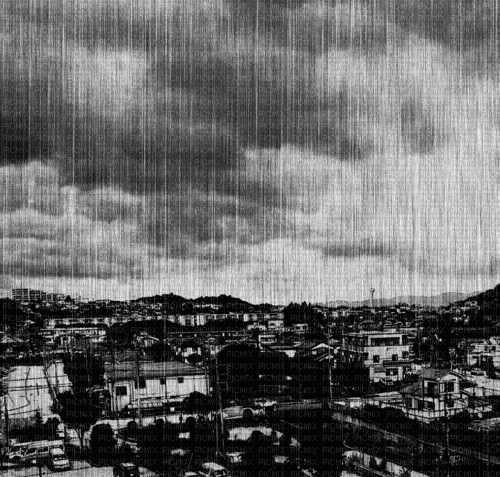 rain on the city manga - GIF animado grátis