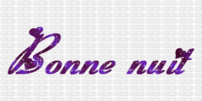bonne Nuit - Бесплатный анимированный гифка