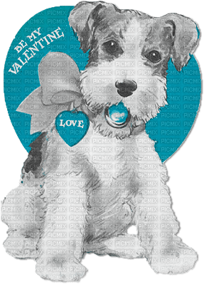 soave valentine deco text heart animals dog heart - zdarma png