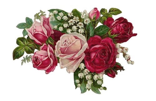 Vintage Roses - nemokama png