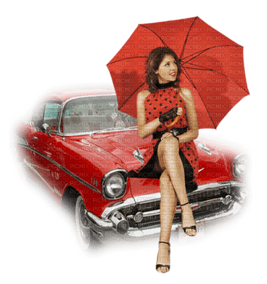 Kaz_Creations Woman Femme Umbrella Car Deco - ücretsiz png