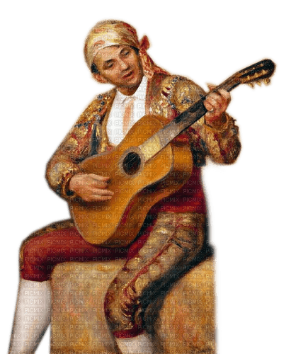 Rena Flamenco Man Mann frau Gitarrist - PNG gratuit