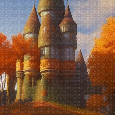 Autumn Castle - png ฟรี