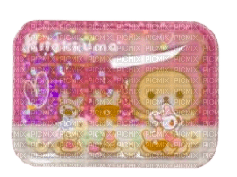 pink Korilakkuma rilakkuma puffy sticker - gratis png