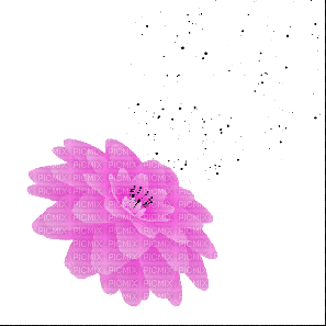 flower fleur blossom blumen deco tube    spring printemps     gif anime animated animation  summer pink fleurs - GIF animate gratis