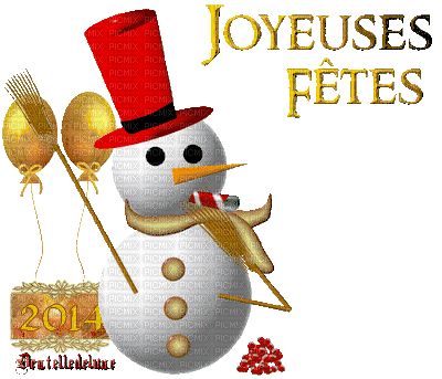 joyeuse fêtes - Animovaný GIF zadarmo