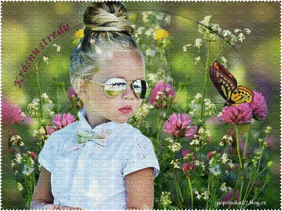 child flowers bp - Gratis animeret GIF