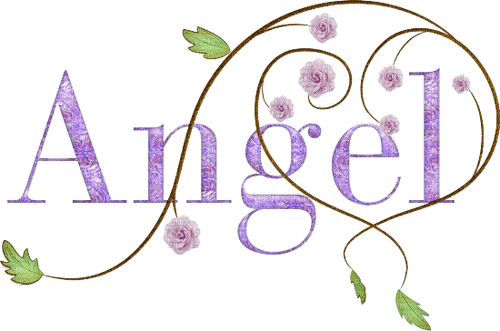 loly33 texte angel - 免费PNG