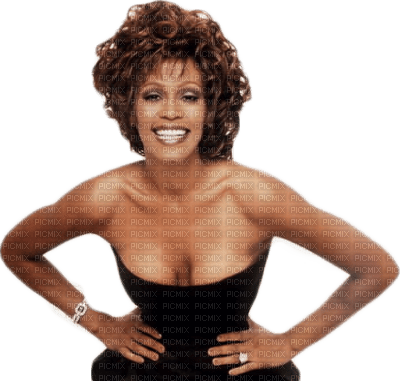 Kaz_Creations Woman Femme Whitney Houston Singer Music - PNG gratuit