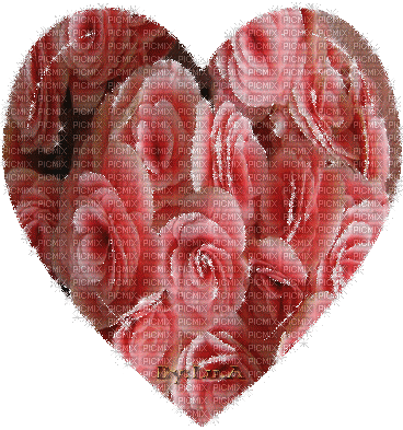 Serce róże - Gratis animeret GIF