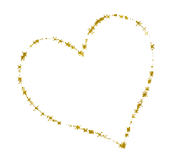 arany szív - Nemokamas animacinis gif