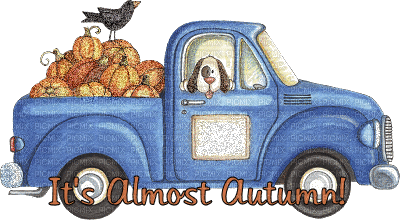 Almost Autumn Truck - Free animated GIF