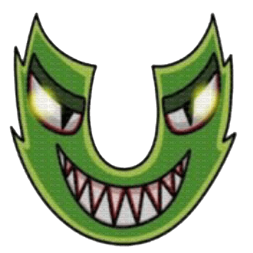 U - evil alphabet lore - PNG gratuit