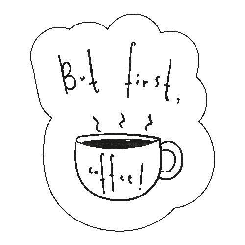 Coffee Gif Text - Bogusia - Δωρεάν κινούμενο GIF
