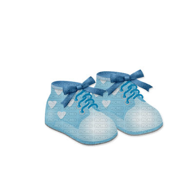 Kaz_Creations Baby Boy Blue Shoes - PNG gratuit