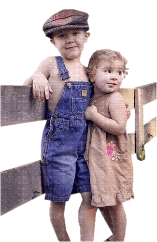 Couple children - PNG gratuit