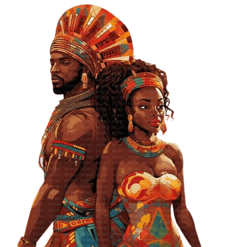 loly33 couple afrique - 免费PNG