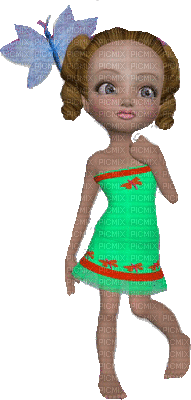 Kaz_Creations Dolls Girl - GIF animado gratis