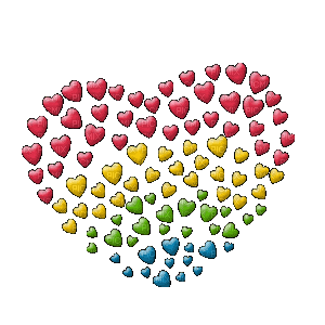 multicoloraniheart - Darmowy animowany GIF