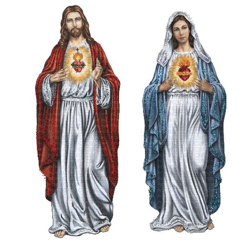 Mária és Jézus - Gratis animerad GIF