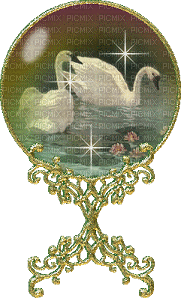 swan crystal - Free animated GIF