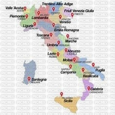 MAPA DE ITALIA - PNG gratuit