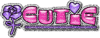 ana1292 on glitter-graphics . cutie text pink - Free animated GIF