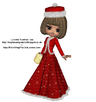 Doll winter hiver - Free animated GIF